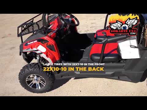 
            
                Load and play video in Gallery viewer, TrailMaster Challenger 200EUX UTV Side-by-Side, Front Cargo Rack, Rear Dump Bed, Deluxe Alloy Wheels, LED Light Bar
            
        