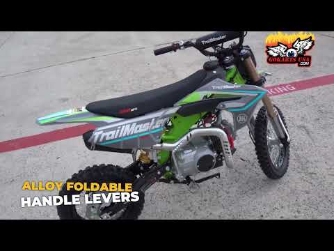 
            
                Load and play video in Gallery viewer, TrailMaster MK125S Pro Series Dirt Bike, 4-Speed Semi-Automatic, Electric Start, Dual Disc Brakes, (14/12) Wheels
            
        