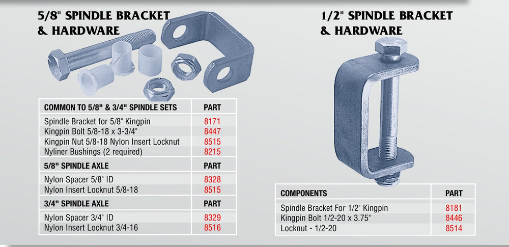 Go Kart Spindle Bracket Kit