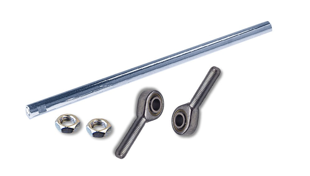 Tie Rod Kit, Tubular, Includes (1) Rod, (2) Rod Ends 5/16-25 (L/R) Thread, (2) Jam Nuts CHOOSE LENGTH