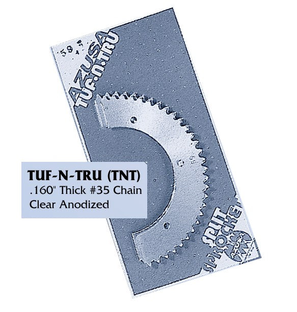 TNT #35 Race Sprocket, Split, 4.56" Bore, Bolt Circle: 5.25", Bolt Pattern P5245 TOOTH RANGE 53-114