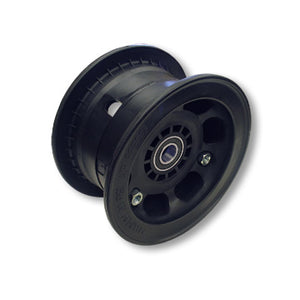 5 Inch Nylon Wheel, 4 Inch Wide For 1-3/8 Inch Od Ball Bearings With 5/8 Inch Id Precision Ball Bearing Part #1065