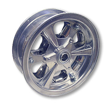 8 Inch Aluminum Spinner Wheel, 3 Inch Wide With 3/4 Inch Standard Ball Bearing 1177