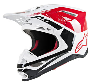 
            
                Load image into Gallery viewer, S.TECH S-M8 TRIPLE HELMET RED/WHITE 2X
            
        