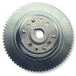72 Tooth Sprocket For #35 Chain, 4-1/2 Inch Brake Drum, Machined (One Piece) Riveted To Mini-Hub, 1-1/4 Inch Bore Part #2248