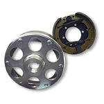 Brake Assembly, 6 Inch, With Plated Drum Riveted To 1.25 Inch Id Uni-Hub With Set Screw & 1/4 Inch Keyway Part #2547
