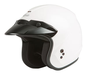 YOUTH OF-2Y OPEN-FACE HELMET WHITE YS