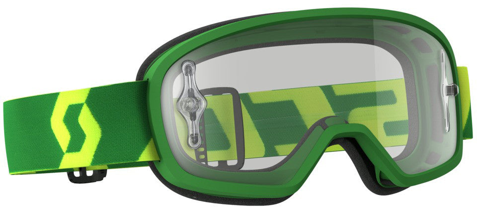 BUZZ PRO GOGGLE GREEN/YELLOW W/CLEAR WORKS LENS
