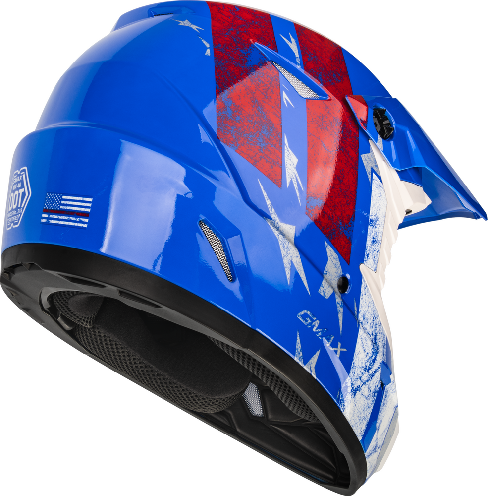 Adult Large - USA Patriot Helmet Red/White/Blue