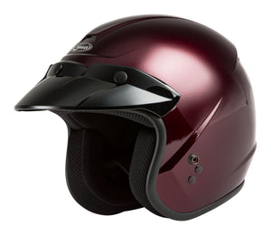 
            
                Load image into Gallery viewer, OF-2 OPEN-FACE HELMET WINE RED 2X
            
        
