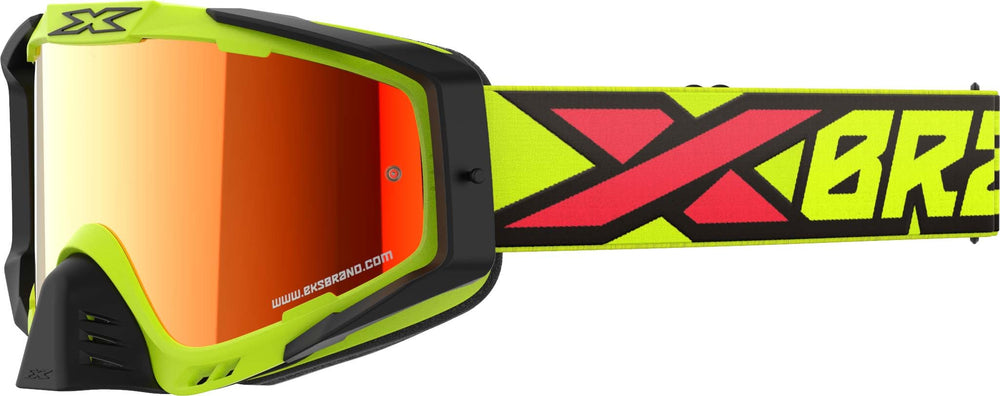 OUTRIGGER FLO YELLOW/BLACK/FIRE RED MIRROR
