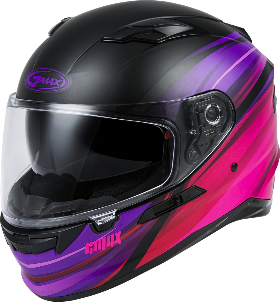 
            
                Load image into Gallery viewer, FF-98 FULL-FACE OSMOSIS HELMET MATTE BLACK/PUR/RED XL
            
        