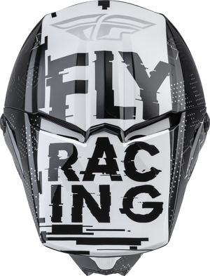 Youth Large - Fly Racing Kinetic MX Helmet - Black/White