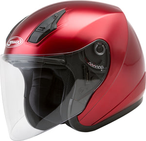 OF-17 OPEN-FACE HELMET CANDY RED SM