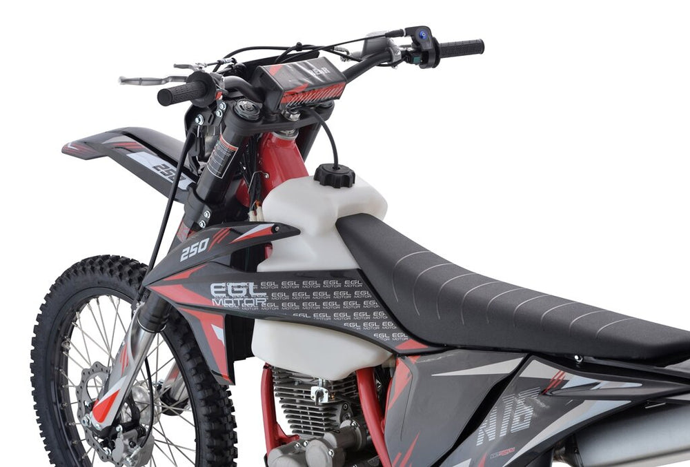 EGL A16 RS250L Dirt Bike, 5-Speed Electric Start w/Kick Backup (21/18)