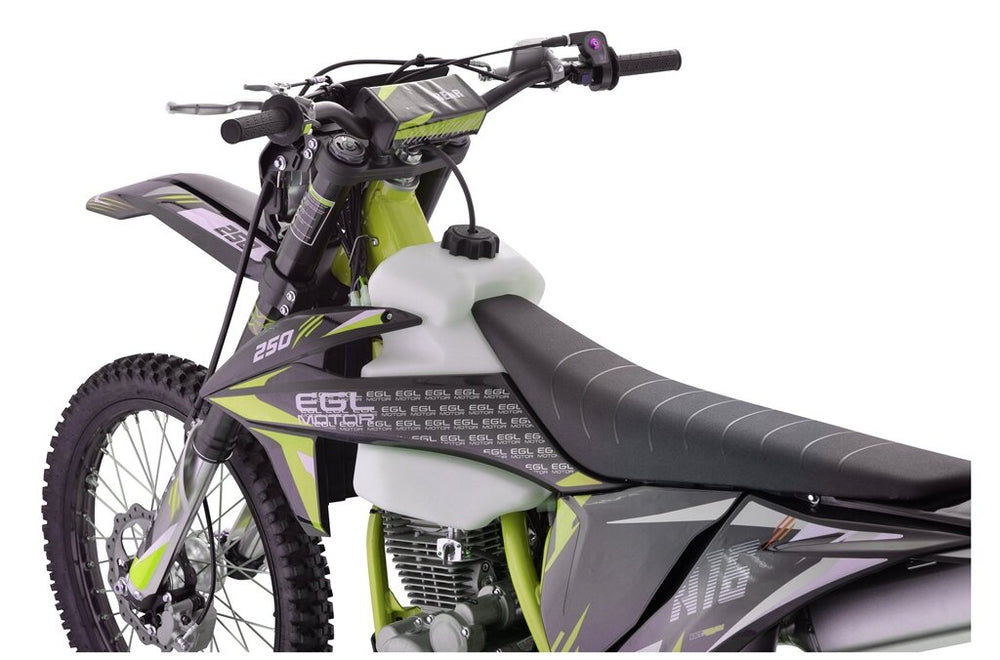 EGL A16 RS250L Dirt Bike, 5-Speed Electric Start w/Kick Backup (21/18)