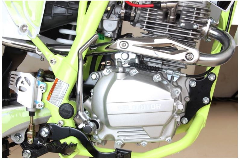 EGL A15 PRO 230cc Dirt Bike, 5-Speed Electric Start with Kick Backup (21/18)