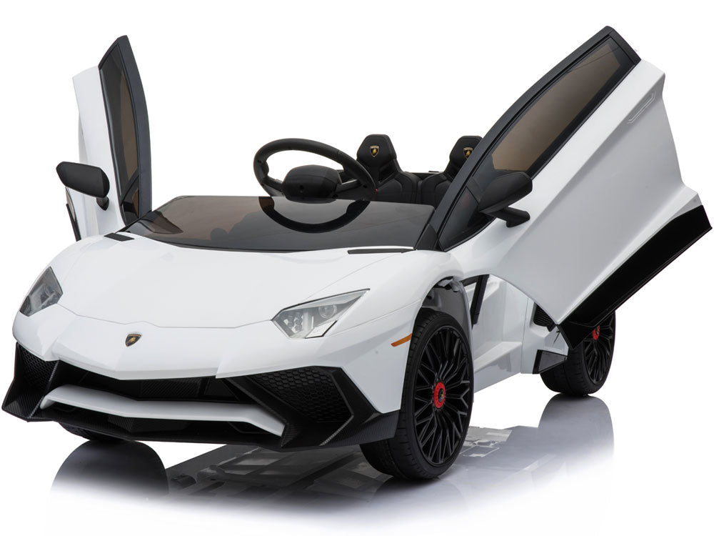 Kids Lamborghini Go Kart, Electric 12v, Parental Remote Control, White