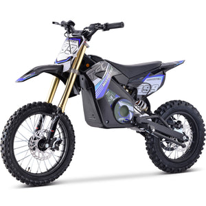 Pro Electric Dirt Bike, Lithium 48v 1500w, Blue