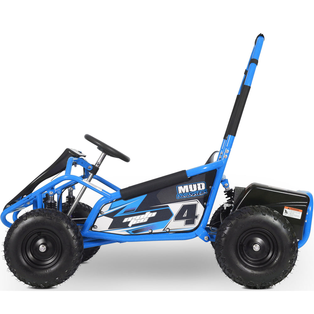 Mud Monster Kids Electric Go Kart, 48v 1000w, Blue