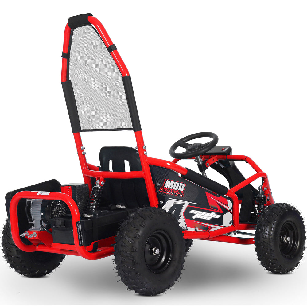 Mud Monster Kids Electric Go Kart, 48v 1000w, Red