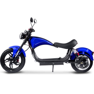 Raven Electric Motorcycle, 60v 30ah 2500w Lithium, Rear Hub Motor, Blue