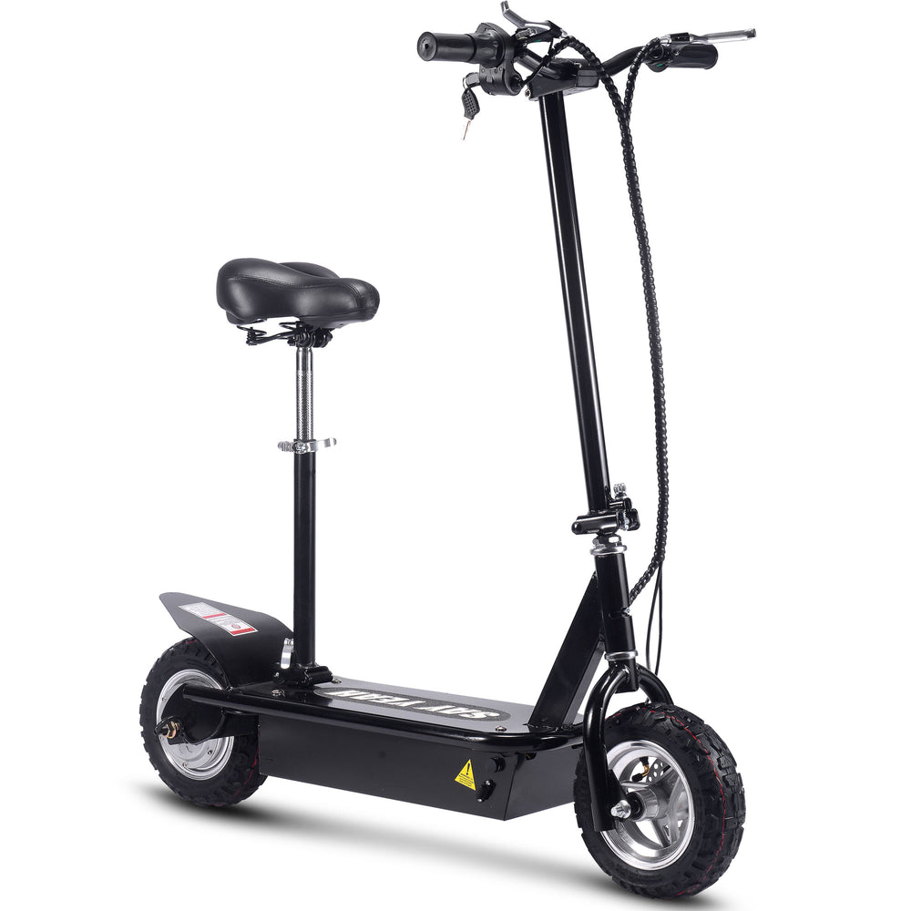 Say Yeah Electric Scooter, Foldable Seat and Handlebars 500w 36v, Black