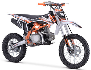 
            
                Load image into Gallery viewer, TrailMaster TM29 125cc Large Frame, 4-Stroke Gas Dirt Bike 4-Speed Manual Clutch Electric Start (17/14)
            
        