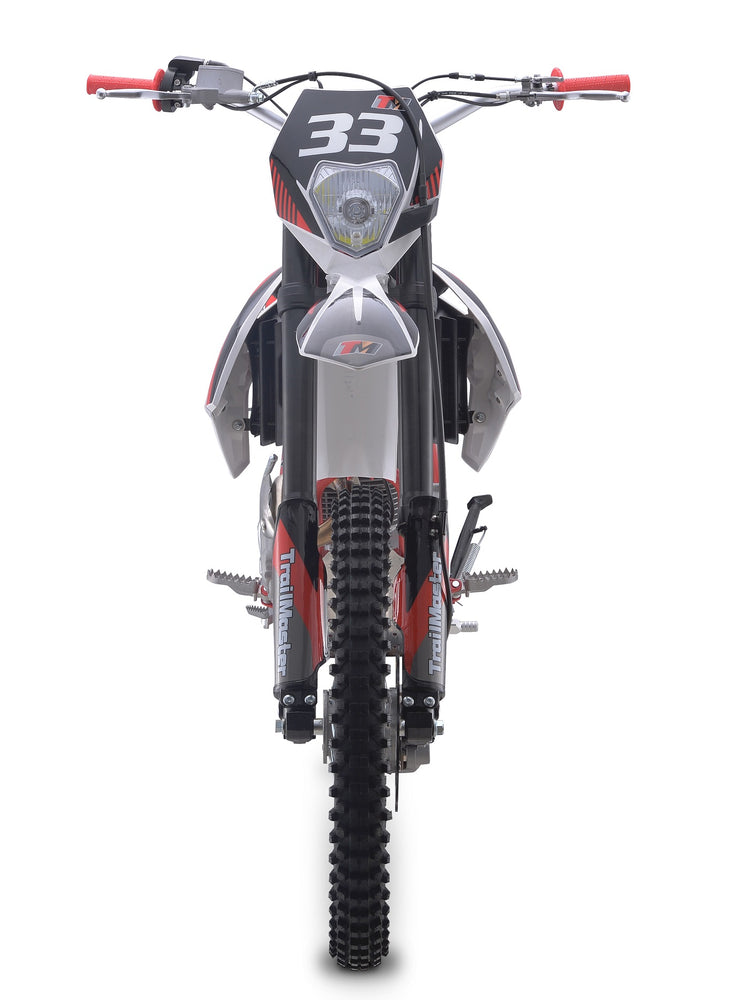
            
                Load image into Gallery viewer, TrailMaster TM33 250 Dirt Bike, 5-Speed Manual, Dual Disc Brakes (21/18)
            
        