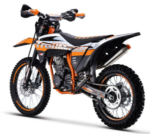 TrailMaster TM35 250cc Dirt Bike, 5-Speed Manual, Dual Disc Brakes, (21/18) Wheels