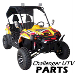 Nut GB6187 M101.25, for TrailMaster Challenger 150/200 UTV Go Kart (GB6187 M10X1.25)