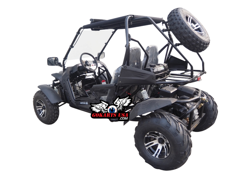 
            
                Load image into Gallery viewer, Cheetah 200X Go Kart CVT Automatic with Reverse, Alloy Wheels, Windshield
            
        