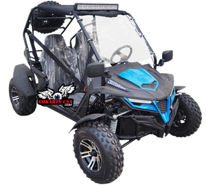
            
                Load image into Gallery viewer, Cheetah 200X Go Kart CVT Automatic with Reverse, Alloy Wheels, Windshield
            
        