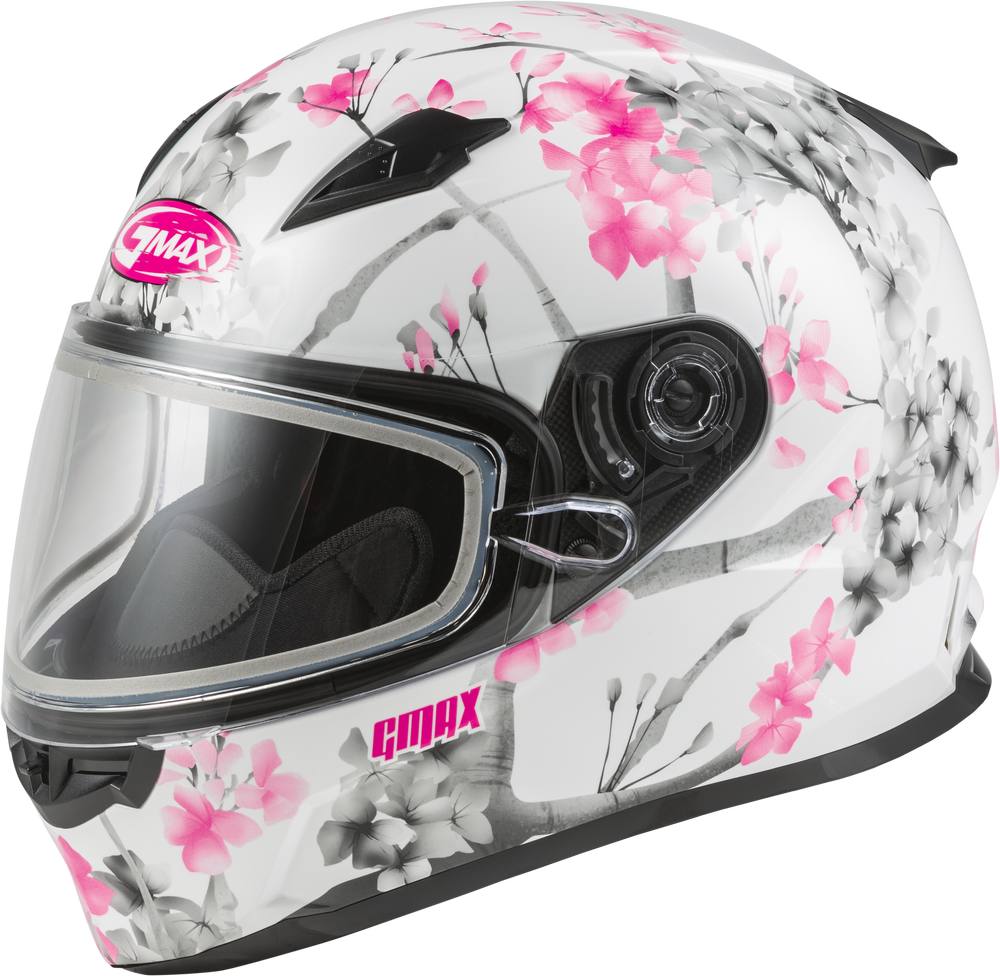 
            
                Load image into Gallery viewer, FF-49S FULL-FACE BLOSSOM SNOW HELMET WHITE/PINK/GREY LG
            
        