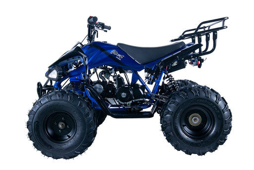Jet9 125 ATV, Automatic with Reverse 8" Wheels, Rear Rack, Front Bumper