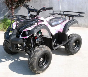 Rider7 125 Youth ATV, with Reverse, Front Bumper, Rear Rack, 7" Wheels