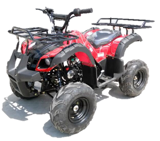 Apollo Rider7 125 Youth ATV, with Reverse, Front Bumper, Rear Rack, 7" Wheels