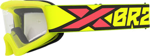 YOUTH XGROM FLO YLW/BLK/FIRE CLEAR LENS