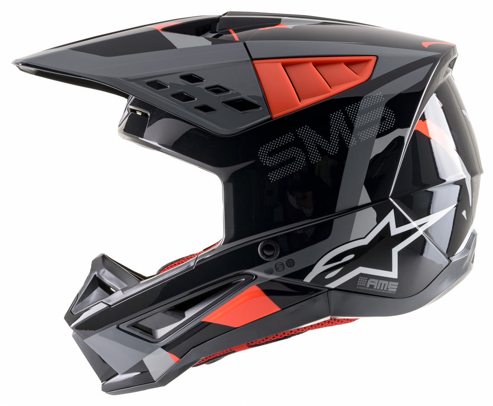 S-M5 ROVER HELMET ANTHRACITE/RED FLUO/CAMO 2X
