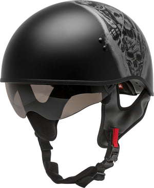 
            
                Load image into Gallery viewer, HH-65 HALF HELMET TORMENTOR NAKED MATTE BLACK/SILVER XL
            
        