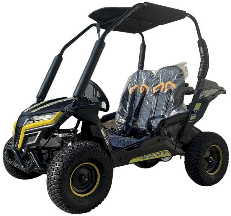 
            
                Load image into Gallery viewer, Cheetah-6 Kids Mini Go Kart, 5.5hp Electric Start, Remote Start/Kill with Reverse
            
        