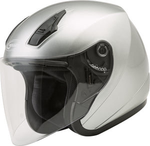 
            
                Load image into Gallery viewer, OF-17 OPEN-FACE HELMET DARK SILVER 3X
            
        