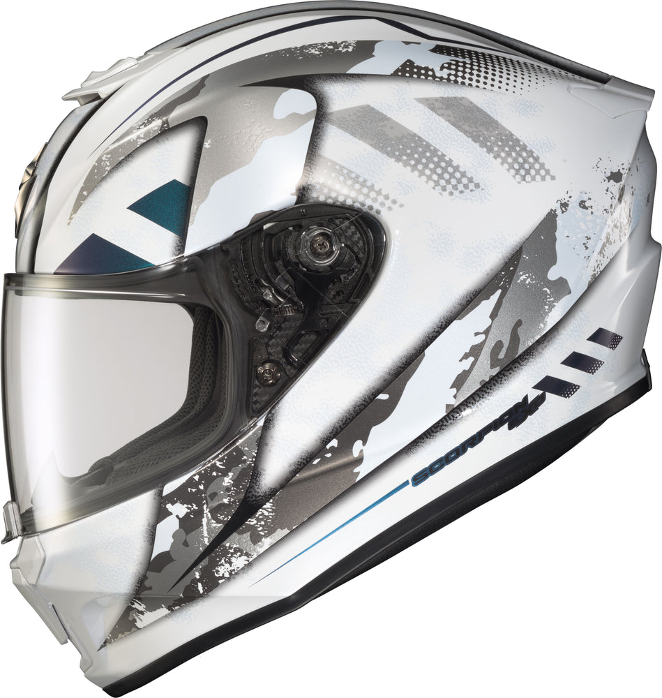 
            
                Load image into Gallery viewer, EXO-R420 FULL-FACE HELMET DISTILLER WHITE/SILVER LG
            
        