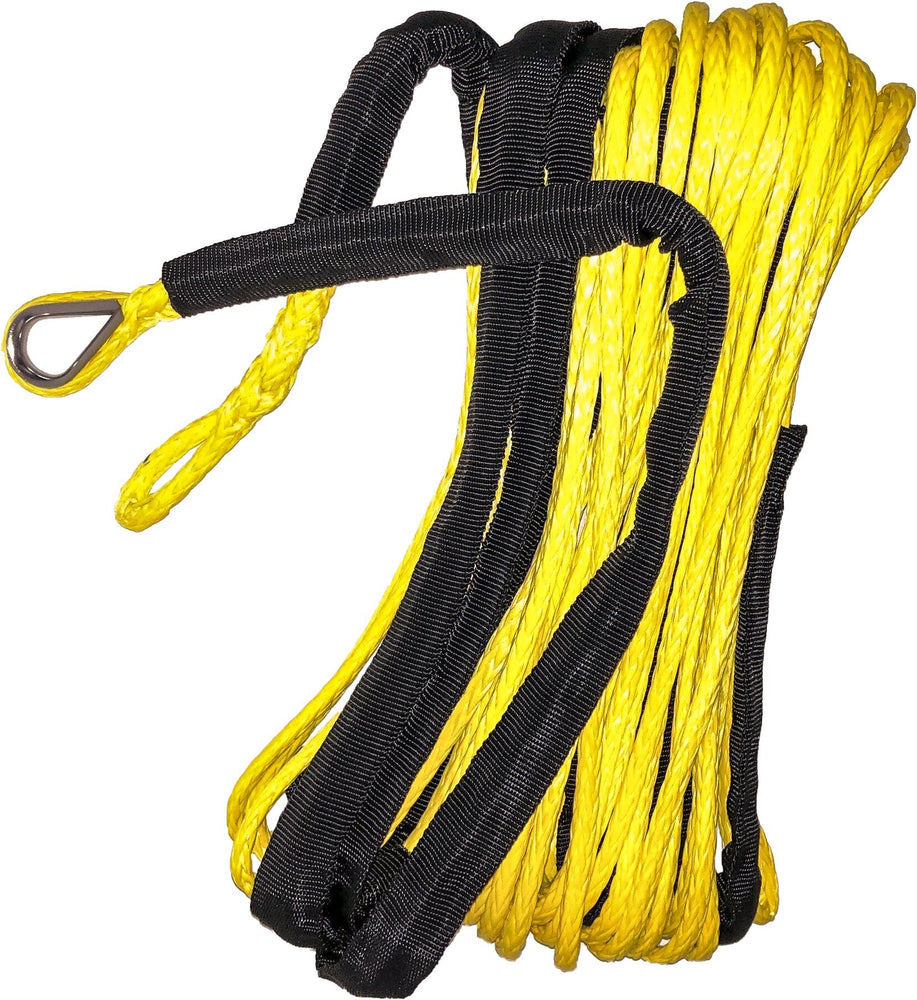 SYNTHETIC WINCH ROPE 3/16" DIAMETER X 50 FT. YELLOW