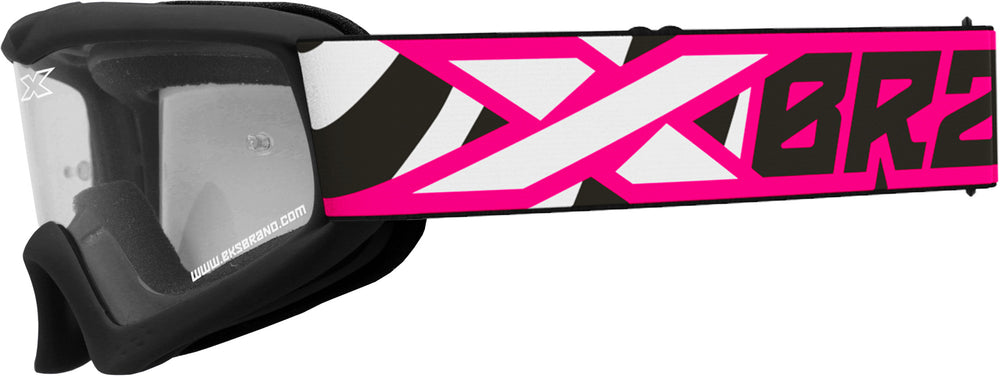 YOUTH XGROM FLO PINK/ZEBRA CLEAR LENS