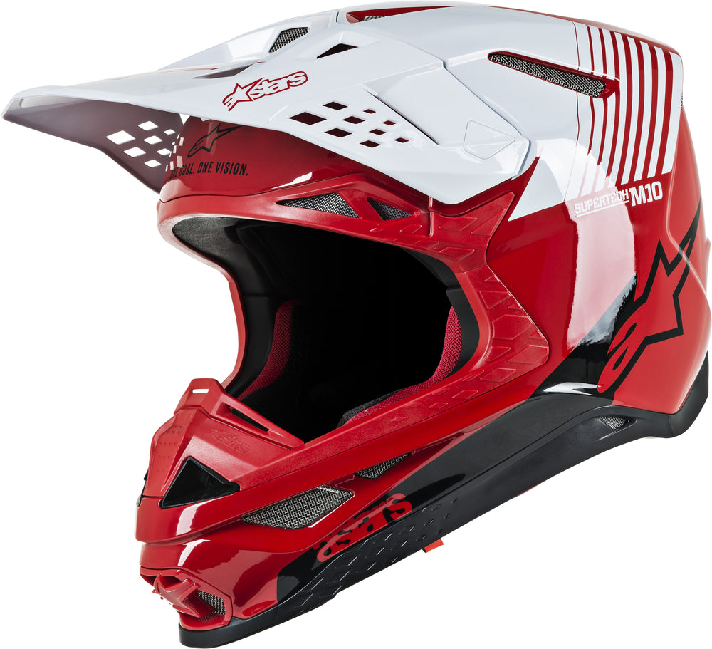 
            
                Load image into Gallery viewer, S.TECH M10 DYNO HELMET GLOSS RED/WHITE XL
            
        