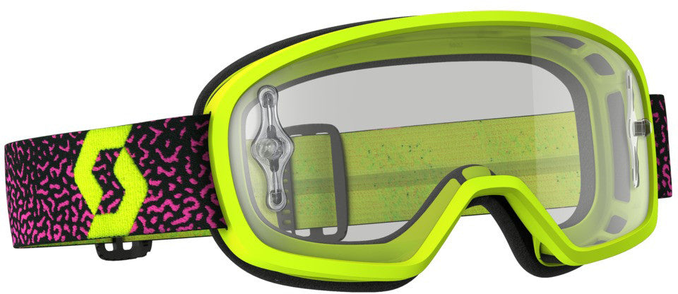 BUZZ PRO GOGGLE YELLOW/PINK W/CLEAR WORKS LENS