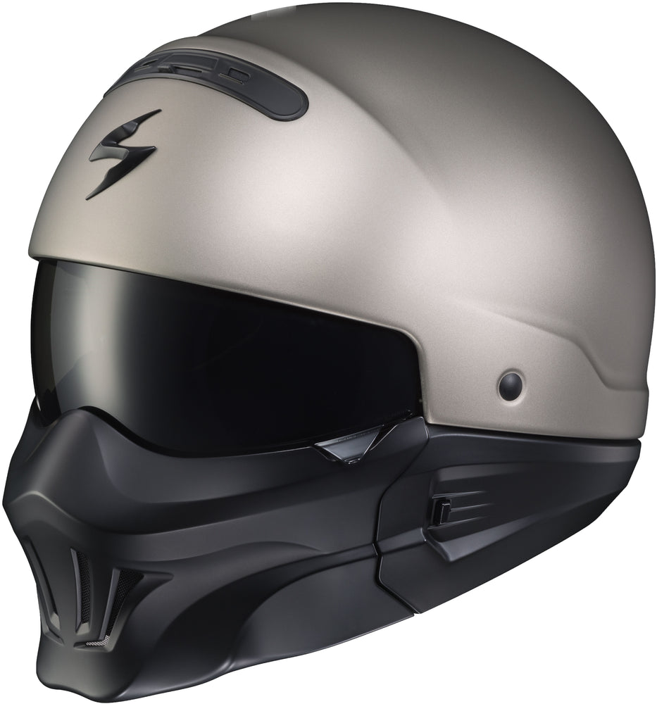 
            
                Load image into Gallery viewer, COVERT OPEN-FACE HELMET TITANIUM W/ EVO MASK 2X
            
        