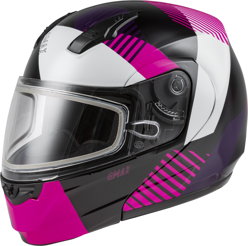 
            
                Load image into Gallery viewer, MD-04S MODULAR RESERVE SNOW HELMET BLACK/PINK/WHITE LG
            
        