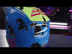 
            
                Load and play video in Gallery viewer, Youth Medium - Fly Racing Kinetic MX Helmet - Blue/Green
            
        